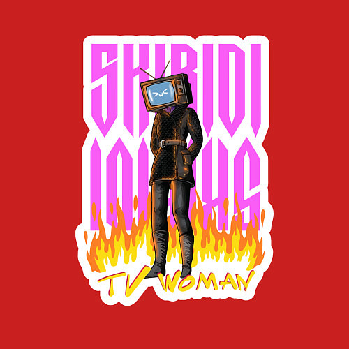 Мужской свитшот Милый титан ТВ Мен / Красный – фото 3