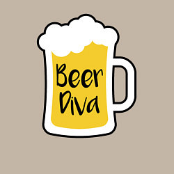 Свитшот хлопковый мужской Beer diva, цвет: миндальный — фото 2