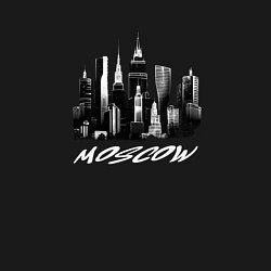 Свитшот хлопковый мужской Город Москва, цвет: черный — фото 2
