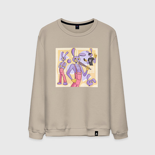 Мужской свитшот Джекс Удивительный цифровой цирк / Миндальный – фото 1