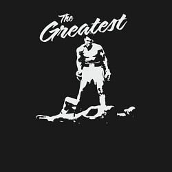 Свитшот хлопковый мужской Величайший Мухаммед Али, цвет: черный — фото 2