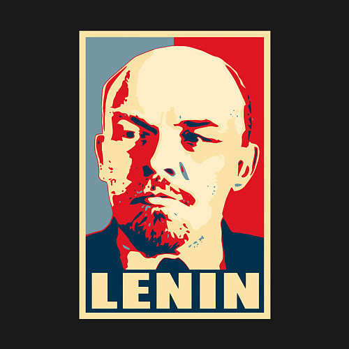 Мужской свитшот Владимир Ильич Ленин / Черный – фото 3