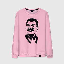 Свитшот хлопковый мужской Образ Сталина, цвет: светло-розовый