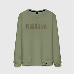 Мужской свитшот Nirvana grunge text
