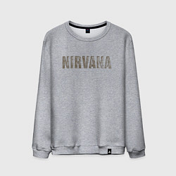 Мужской свитшот Nirvana grunge text