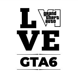 Свитшот хлопковый мужской GTA6 love classic, цвет: белый — фото 2