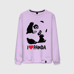 Мужской свитшот I love panda