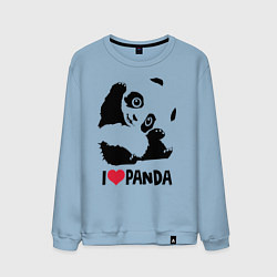 Мужской свитшот I love panda