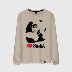 Мужской свитшот I love panda