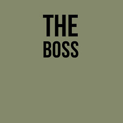 Свитшот хлопковый мужской The boss - Couple, цвет: авокадо — фото 2