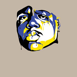 Свитшот хлопковый мужской Rapper Notorious BIG, цвет: миндальный — фото 2