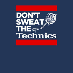 Свитшот хлопковый мужской Dont sweat the Technics, цвет: тёмно-синий — фото 2