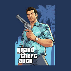Свитшот хлопковый мужской GTA - Томми Версетти, цвет: тёмно-синий — фото 2
