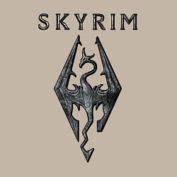 Свитшот хлопковый мужской Elder Scrolls - скайрим, цвет: миндальный — фото 2