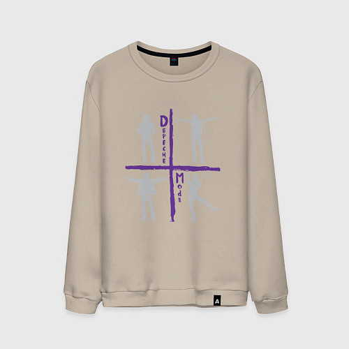 Мужской свитшот Songs of Faith and Devotion Depeche Mode / Миндальный – фото 1