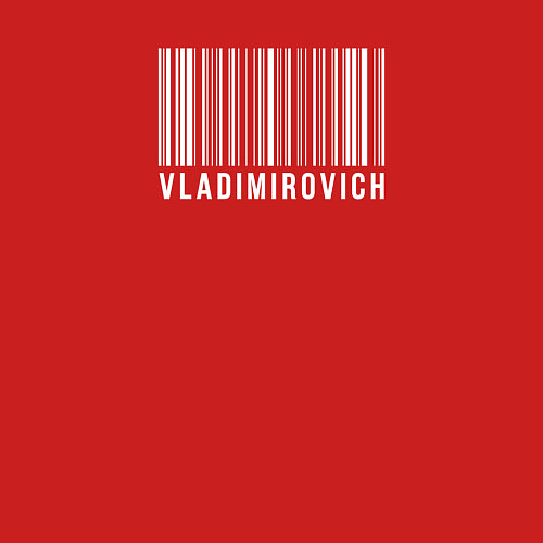 Мужской свитшот Владимирович / Красный – фото 3
