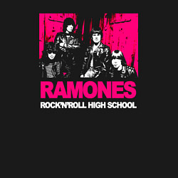 Свитшот хлопковый мужской Ramones rocknroll high school, цвет: черный — фото 2