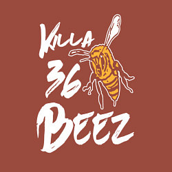 Свитшот хлопковый мужской Killa beez 36, цвет: кирпичный — фото 2