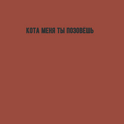 Свитшот хлопковый мужской Кота меня ты позовешь, цвет: кирпичный — фото 2