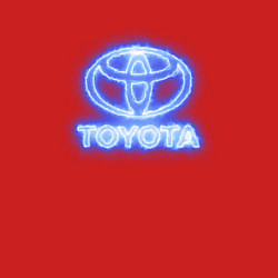 Свитшот хлопковый мужской Toyota neon, цвет: красный — фото 2