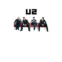 Свитшот хлопковый мужской U2 - A band, цвет: белый — фото 2