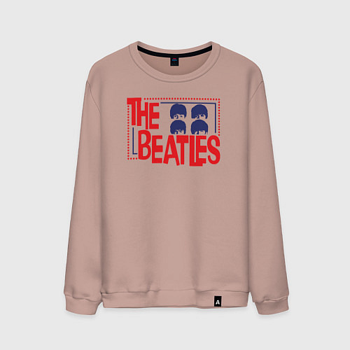Мужской свитшот The Beatles Star / Пыльно-розовый – фото 1