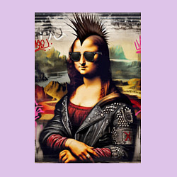 Свитшот хлопковый мужской Mona Lisa - punk, цвет: лаванда — фото 2