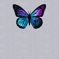 Свитшот хлопковый мужской Космическая бабочка, цвет: меланж — фото 2