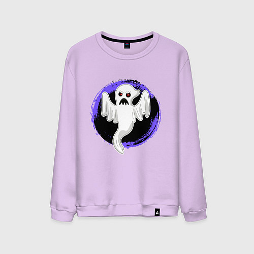 Мужской свитшот Мультяшное привидение / Лаванда – фото 1