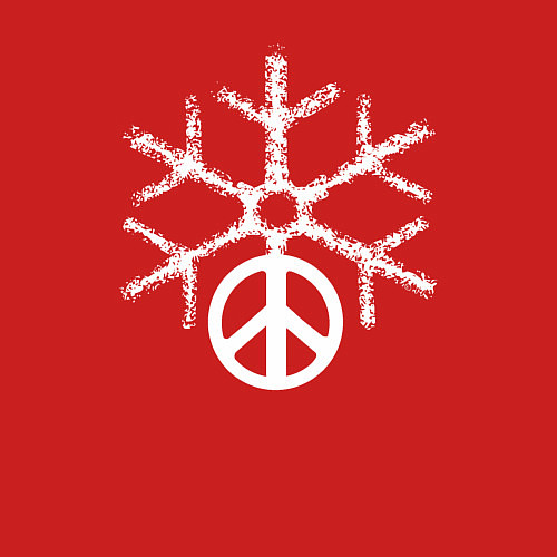 Мужской свитшот Peace snow / Красный – фото 3