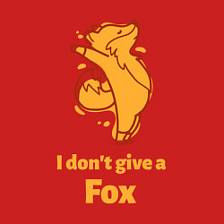 Свитшот хлопковый мужской I dont give a fox, цвет: красный — фото 2