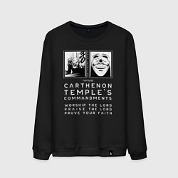 Свитшот хлопковый мужской Solo Leveling Заповеди, цвет: черный