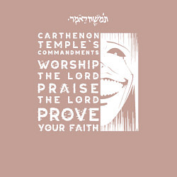 Свитшот хлопковый мужской Поднятие уровня в одиночку Заповеди Храма, цвет: пыльно-розовый — фото 2