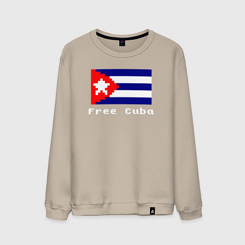 Мужской свитшот Free Cuba / Миндальный – фото 1