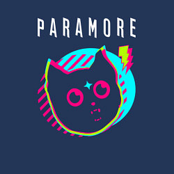 Свитшот хлопковый мужской Paramore rock star cat, цвет: тёмно-синий — фото 2