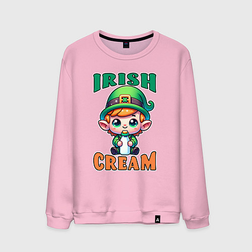 Мужской свитшот Irish Cream / Светло-розовый – фото 1
