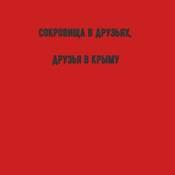 Свитшот хлопковый мужской Сокровища в друзьях, цвет: красный — фото 2