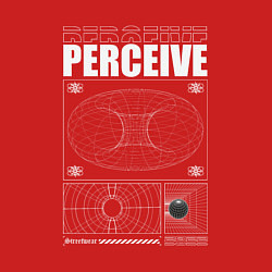 Свитшот хлопковый мужской Perceive streetwear, цвет: красный — фото 2