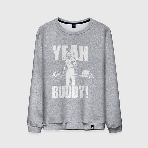 Мужской свитшот Yeah buddy - Ронни Коулман / Меланж – фото 1