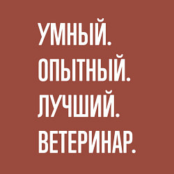 Свитшот хлопковый мужской Умный опытный лучший ветеринар, цвет: кирпичный — фото 2