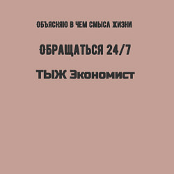 Свитшот хлопковый мужской ТЫЖ Экономист, цвет: пыльно-розовый — фото 2