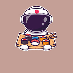 Свитшот хлопковый мужской Space sushi, цвет: пыльно-розовый — фото 2