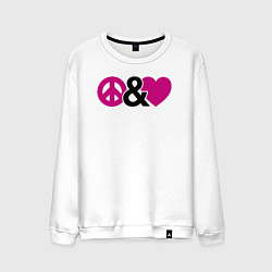 Мужской свитшот Peace and love