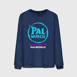 Мужской свитшот Символ Palworld в неоновых цветах