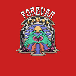 Свитшот хлопковый мужской Смайлики forever, цвет: красный — фото 2