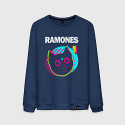 Мужской свитшот Ramones rock star cat