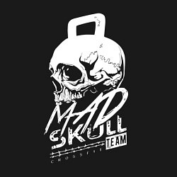 Свитшот хлопковый мужской Mad skull crossfit, цвет: черный — фото 2