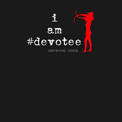 Свитшот хлопковый мужской Depeche Mode i am devotee, цвет: черный — фото 2