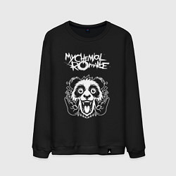 Свитшот хлопковый мужской My Chemical Romance rock panda, цвет: черный