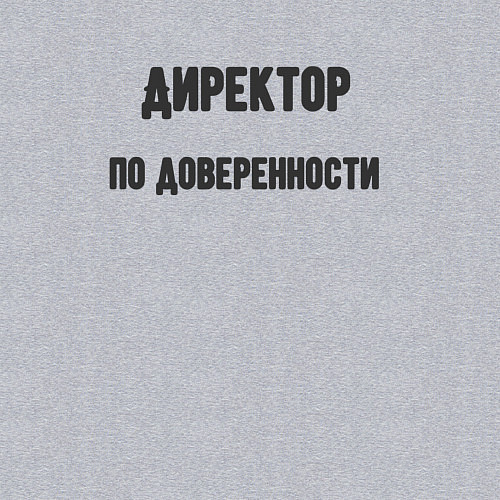 Мужской свитшот Директор по доверенности / Меланж – фото 3
